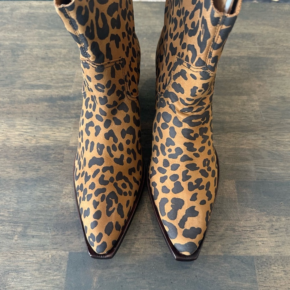 SCHUTZ Leopard Print Ankle Boots - Picture 5 of 5